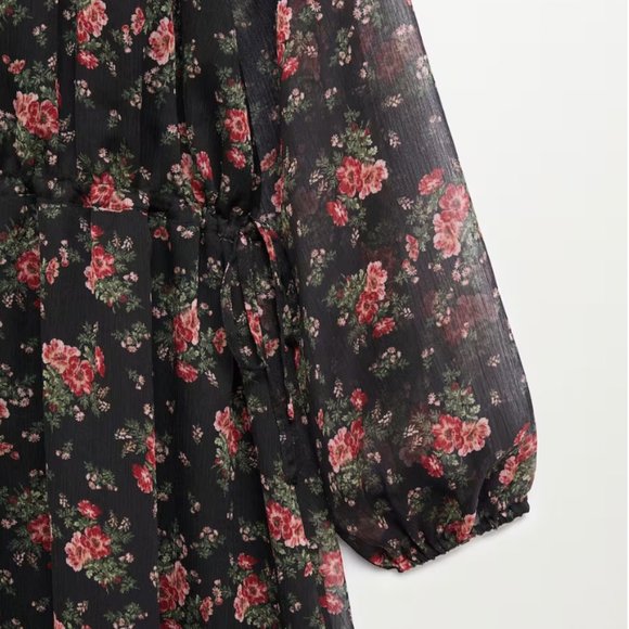 NTW - Mango Flowy Floral Printed Dress - Small - Picture 6 of 9